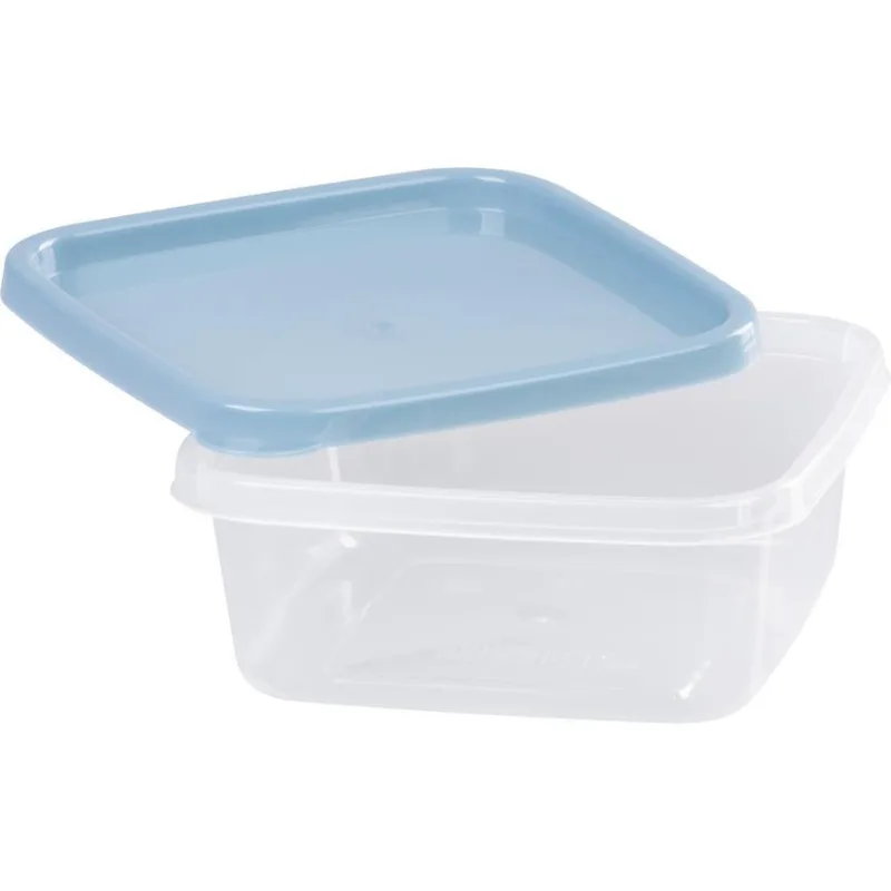 Dózy na potraviny MagicHome Lunchbox, 0,6 l, sada 4 ks, štvorcová
