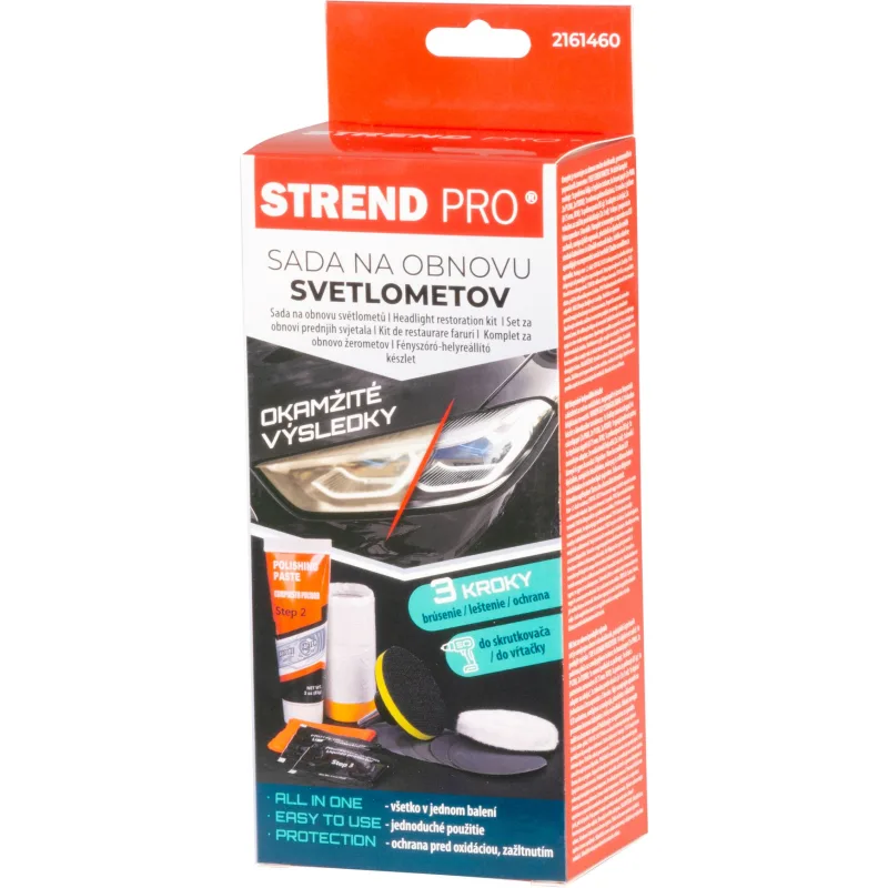 Sada na renováciu predných svetlometov Strend Pro, 14-dielna