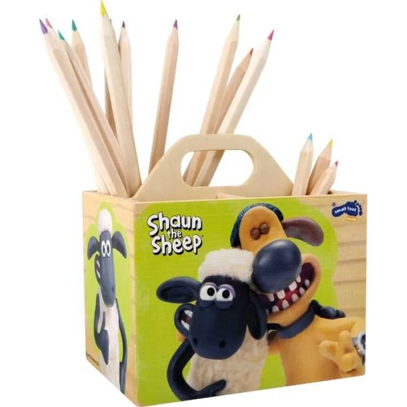Drevený stojan na ceruzky ovečka Shaun