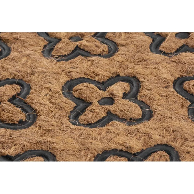 Rohožka pred dvere Flovers – 45x75 cm, hnedá