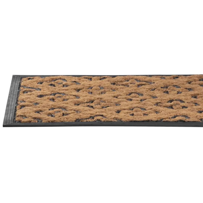 Rohožka pred dvere Flovers – 45x75 cm, hnedá