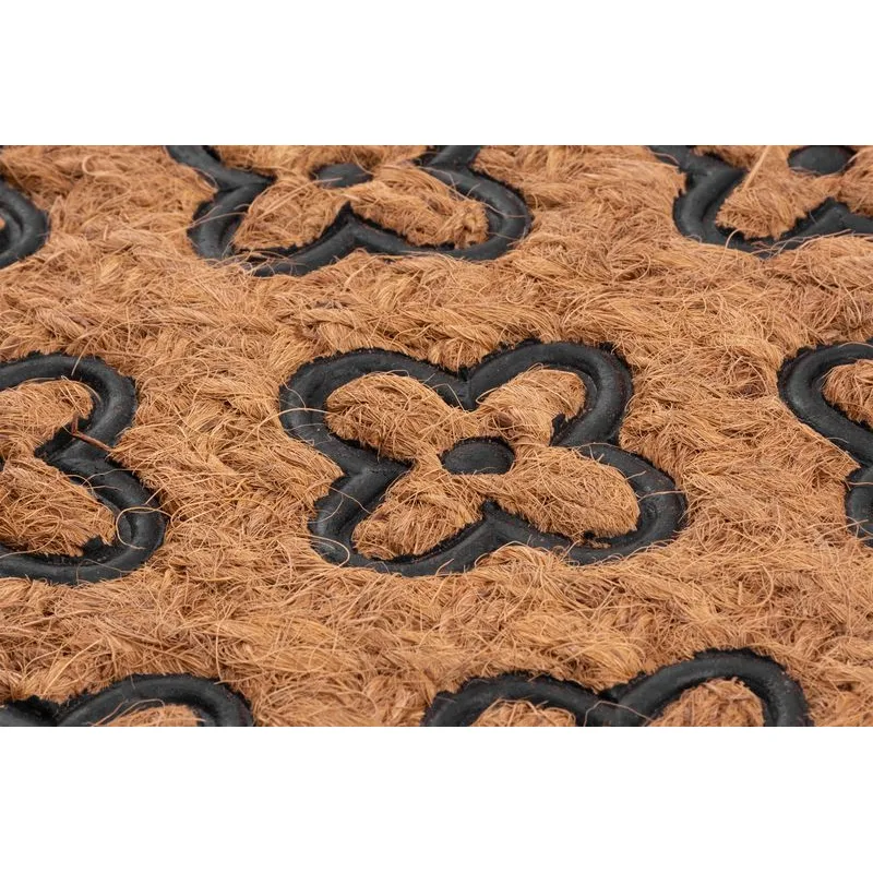 Rohožka pred dvere Flovers – 45x75 cm, hnedá