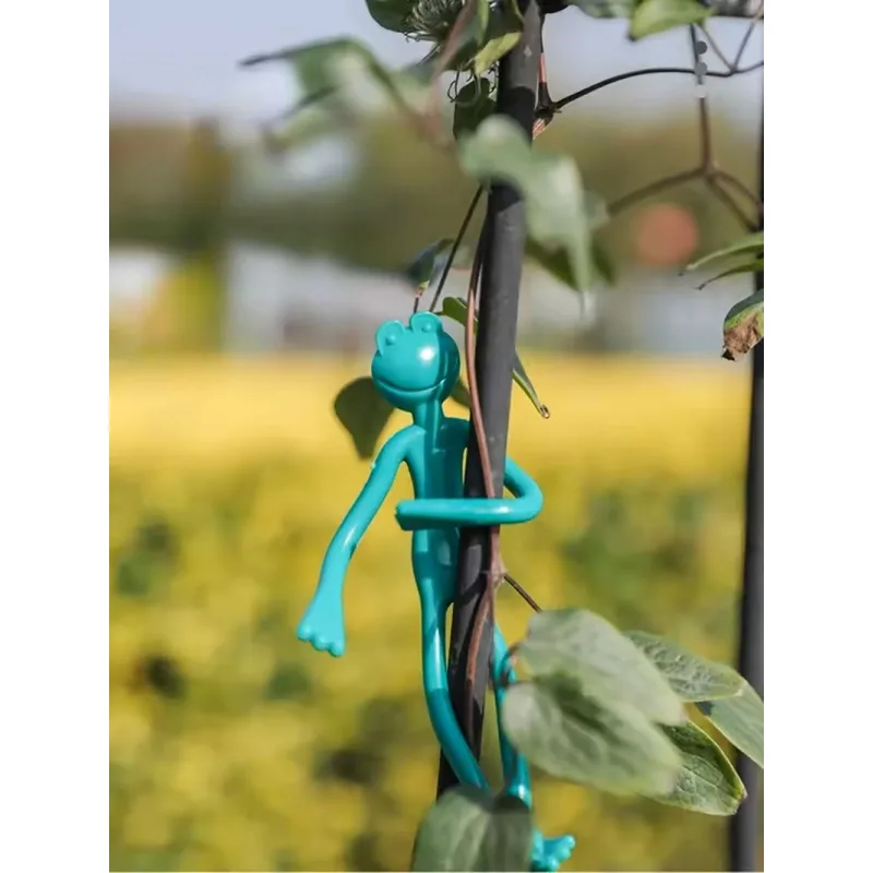 Viazač na rastliny Strend Pro žaba, 13,5 cm, plast, 2 ks
