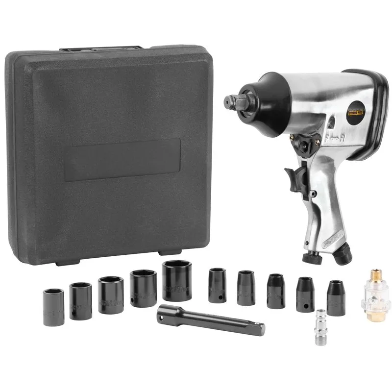 Sada uťahovacia pištoľ na kompresor Airtool WF-002A, 17-dielna, v kufri
