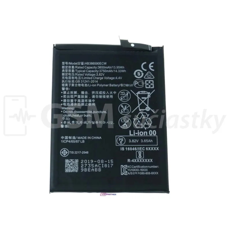 Batéria Huawei Honor 8X, Honor 9X Lite - HB386590ECW Variant:: OEM