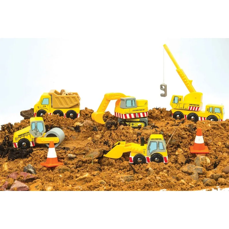 Le Toy Van set stavebných strojov