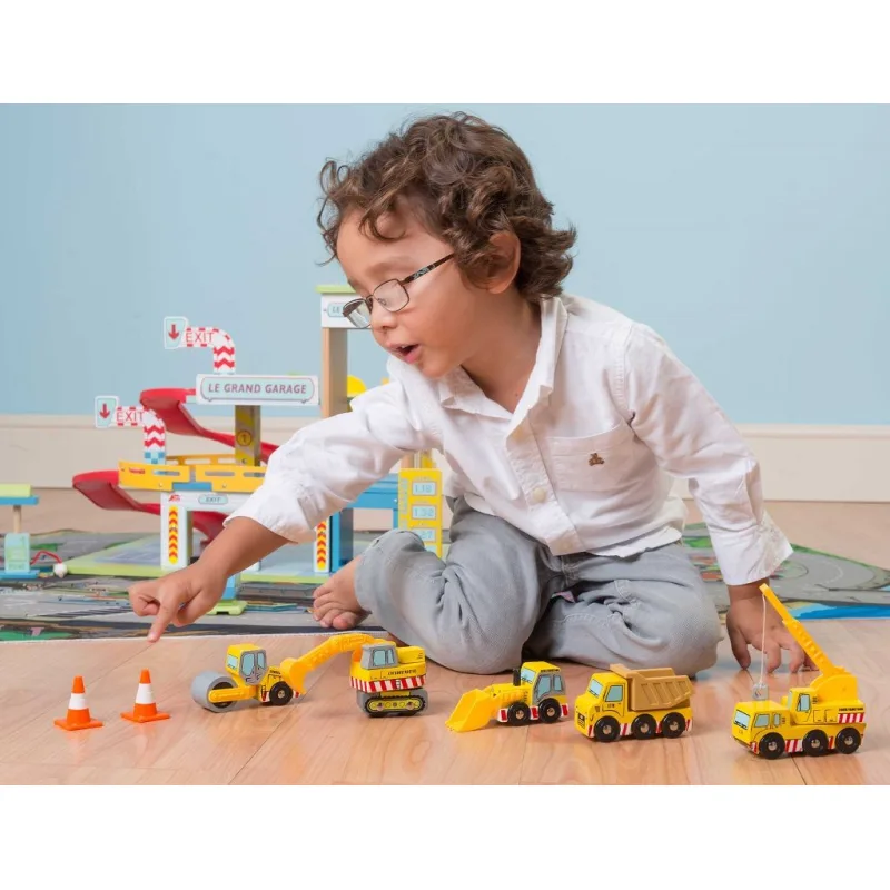 Le Toy Van set stavebných strojov