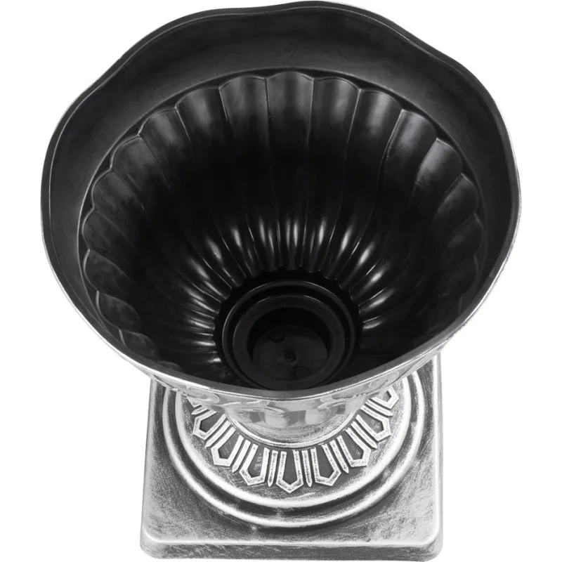Strieborný kvetináč Strend Pro Antik, 30x30 cm, metalický efekt