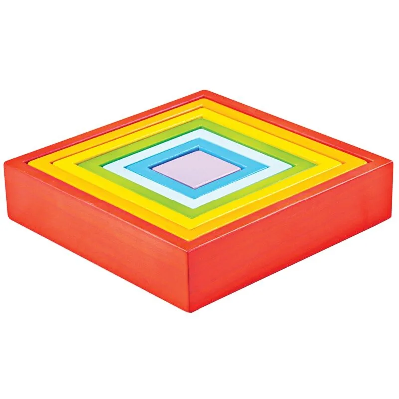 Bigjigs Toys Drevený skladací štvorec