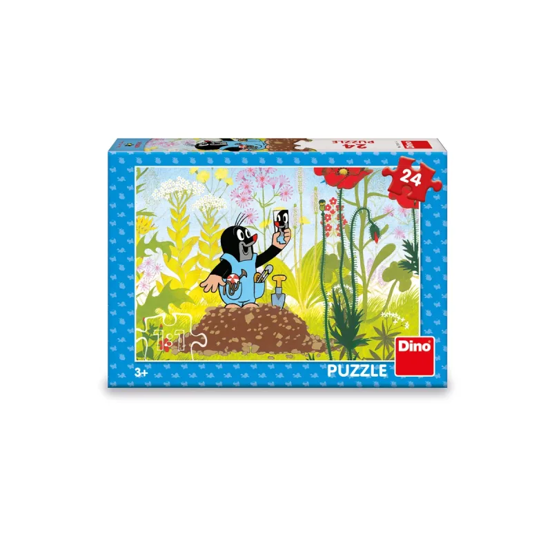 Dino Puzzle Krtko modrých v nohavičkách 24 dielikov
