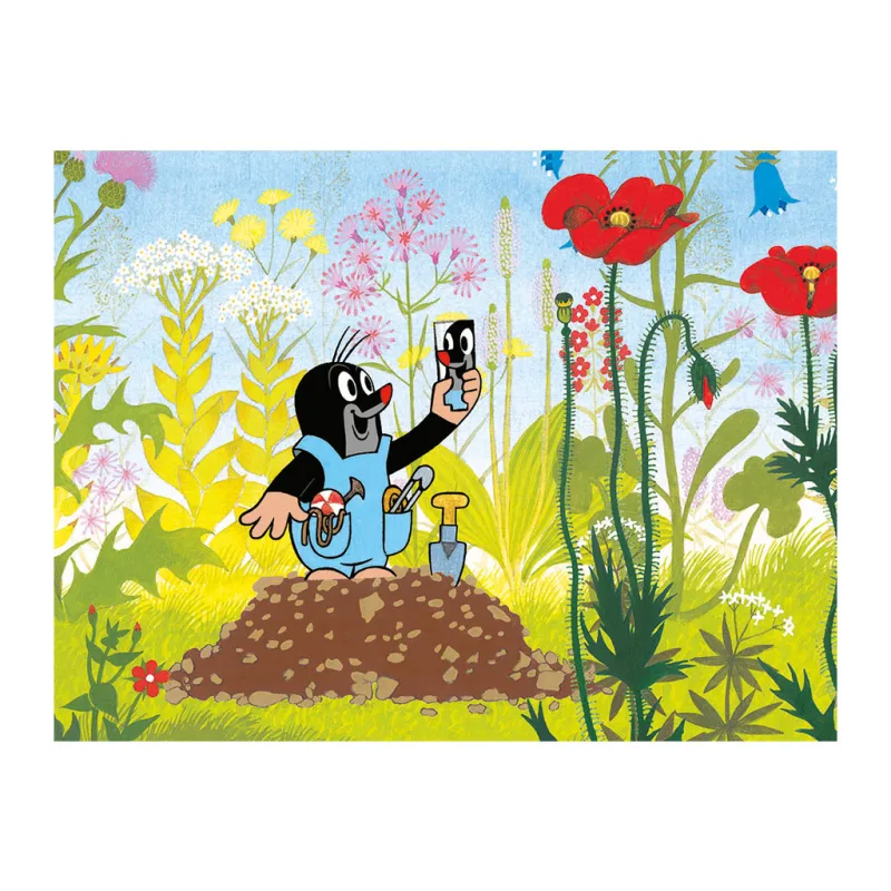 Dino Puzzle Krtko modrých v nohavičkách 24 dielikov