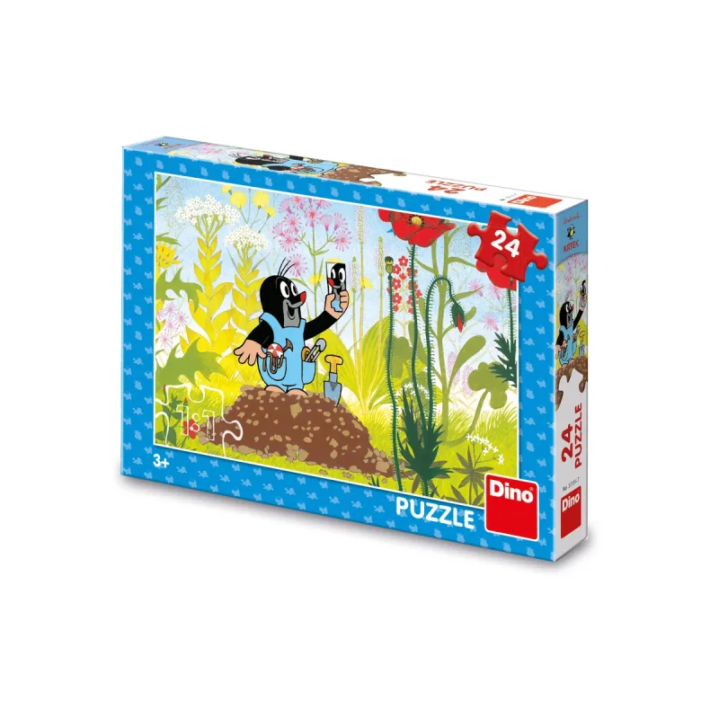 Dino Puzzle Krtko modrých v nohavičkách 24 dielikov