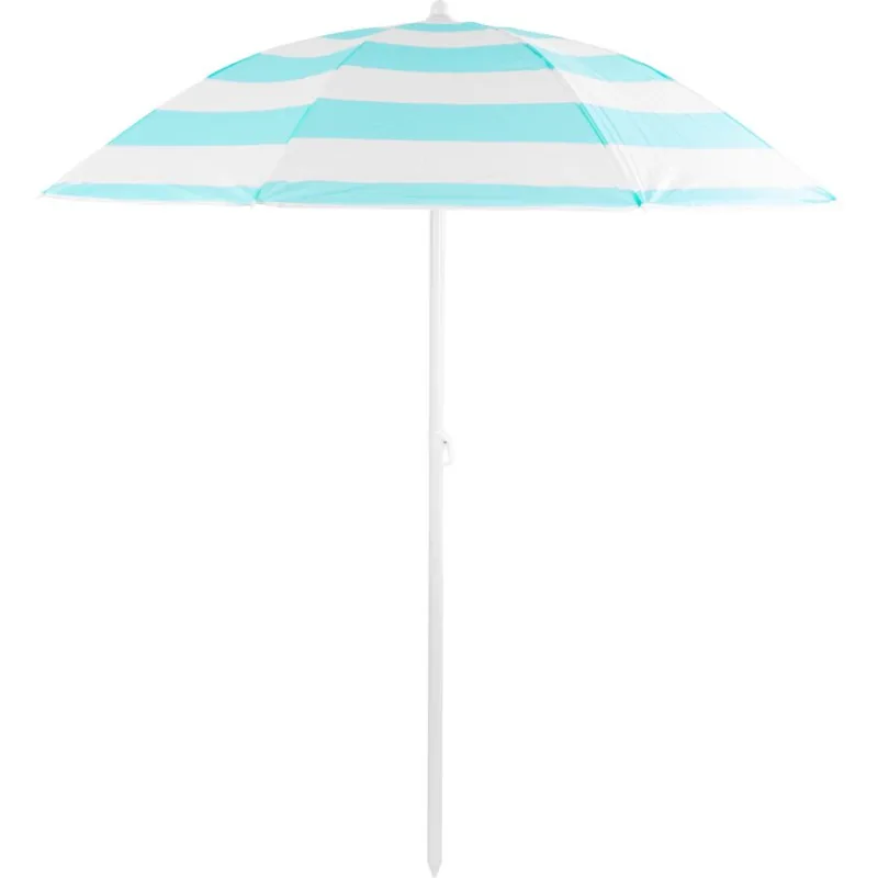 Slnečník DALIA 180 cm, modro-biely, s naklápacím kĺbom