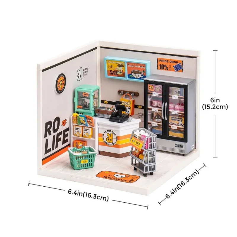 RoboTime Miniatúra domčeka Obchod so zásobami