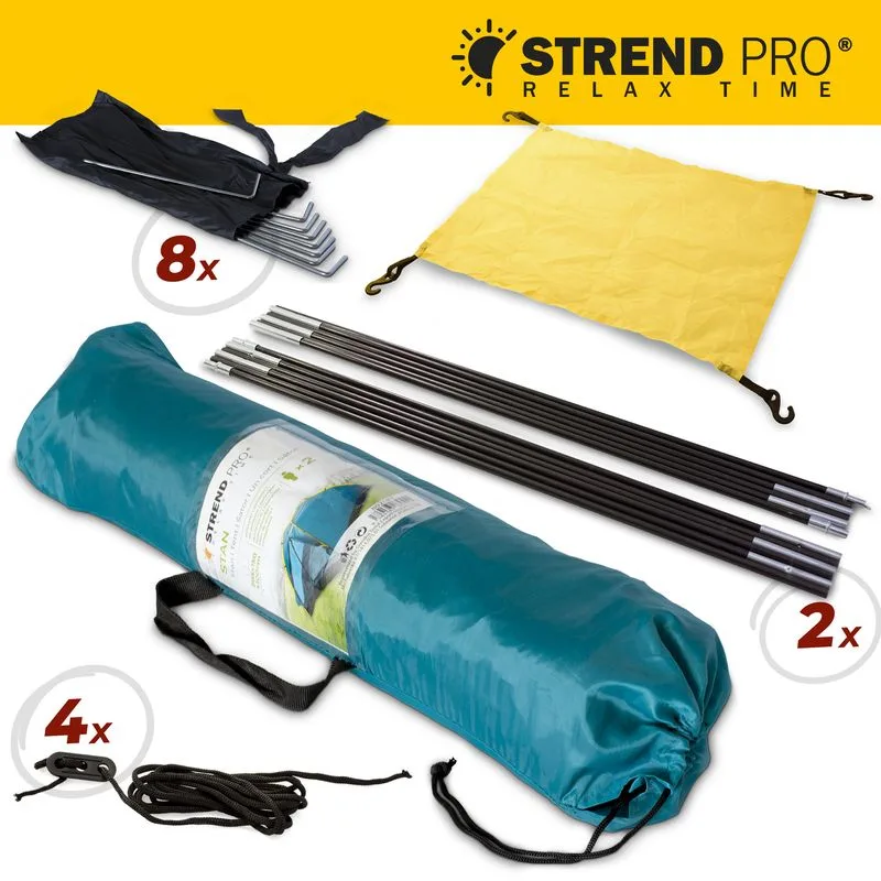 Stan Strend Pro, turistický, pre 2 osoby, zelený, 205x150x100 cm