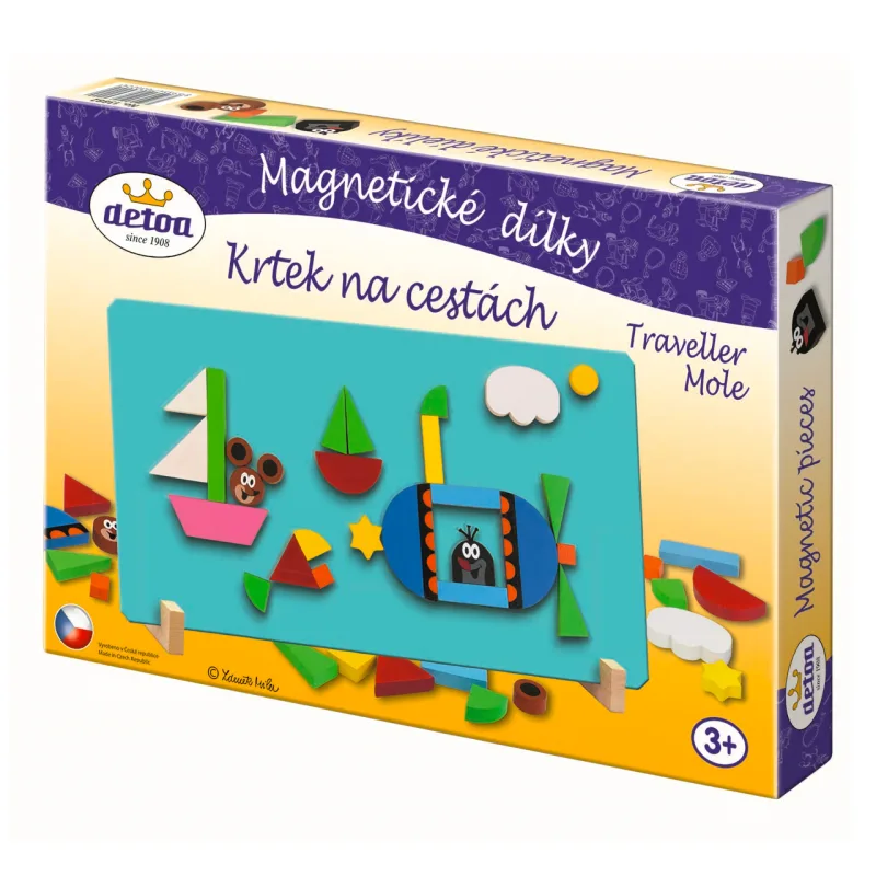 Detoa Magnetické dieliky Krtko na cestách