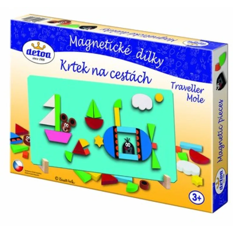 Detoa Magnetické dieliky Krtko na cestách