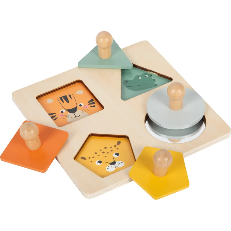 Montessori puzzle – tvary a obrázky