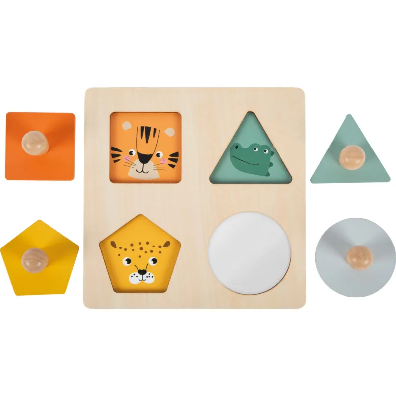 Montessori puzzle – tvary a obrázky