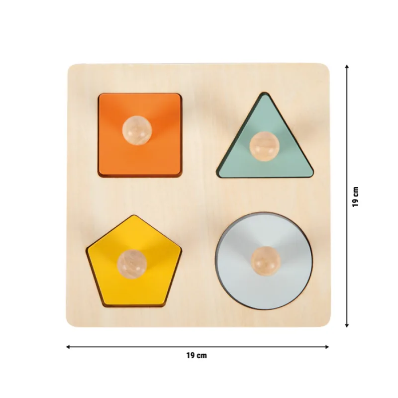 Montessori puzzle – tvary a obrázky