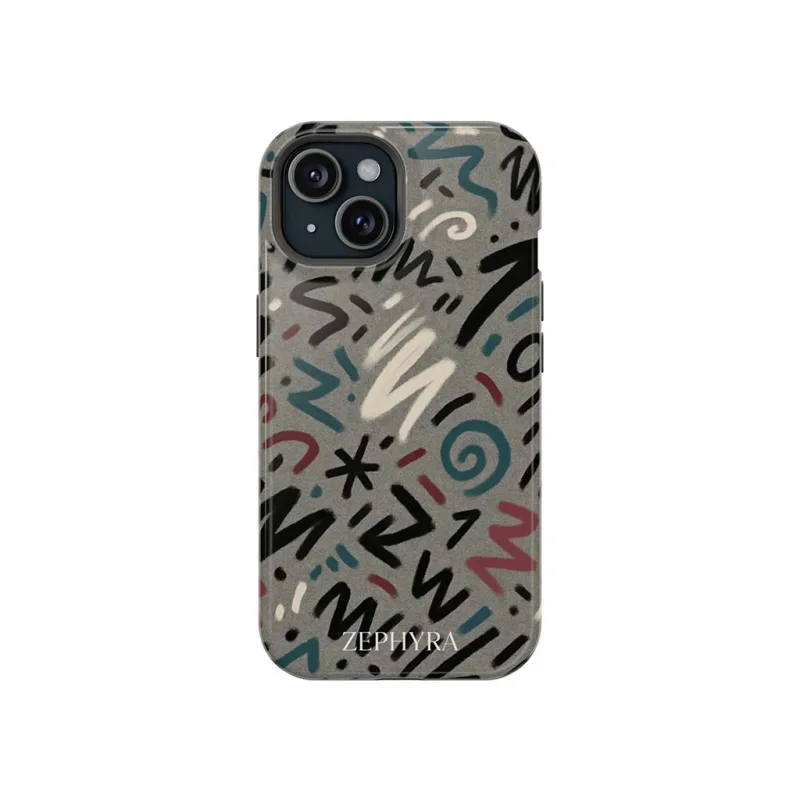 ZEPHYRA Graffiti Marks - iPhone 15 Kryt