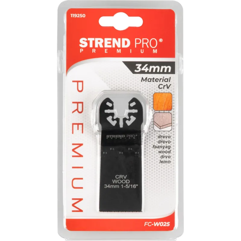 Pílový list Strend Pro FC-W025 34 mm, na multibrúsku, Cr-V