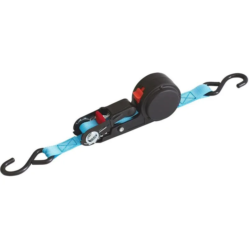 Popruh upínací Strend Pro 25 mm, samonavíjací pás s račňou, 4 m