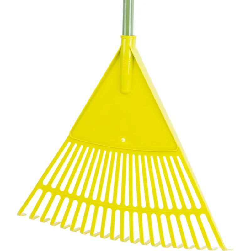 Hrable na lístie vejárové, ručné, plastové, násada 120 cm
