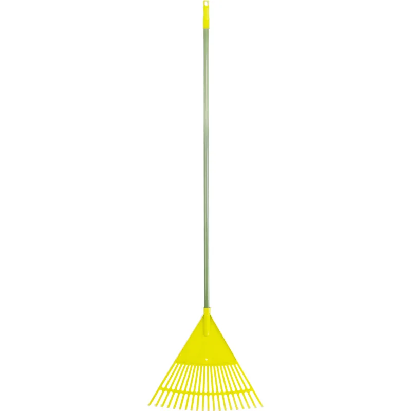 Hrable na lístie vejárové, ručné, plastové, násada 120 cm