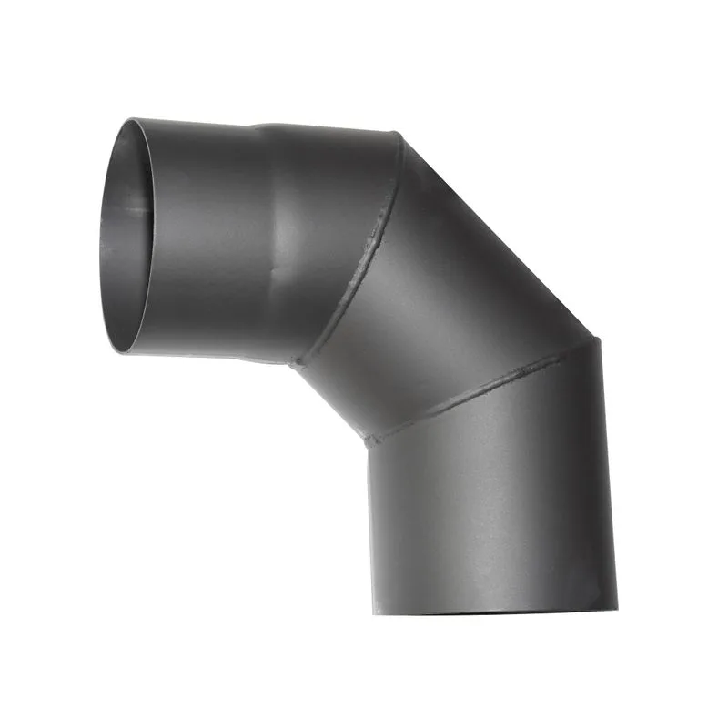 Koleno HS 90/120/1,5 mm, oceľové dymové koleno