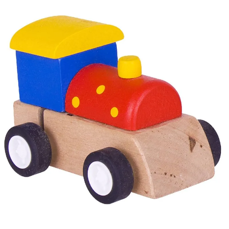 Bigjigs Toys Farebná mašinka na naťahovanie 1 ks
