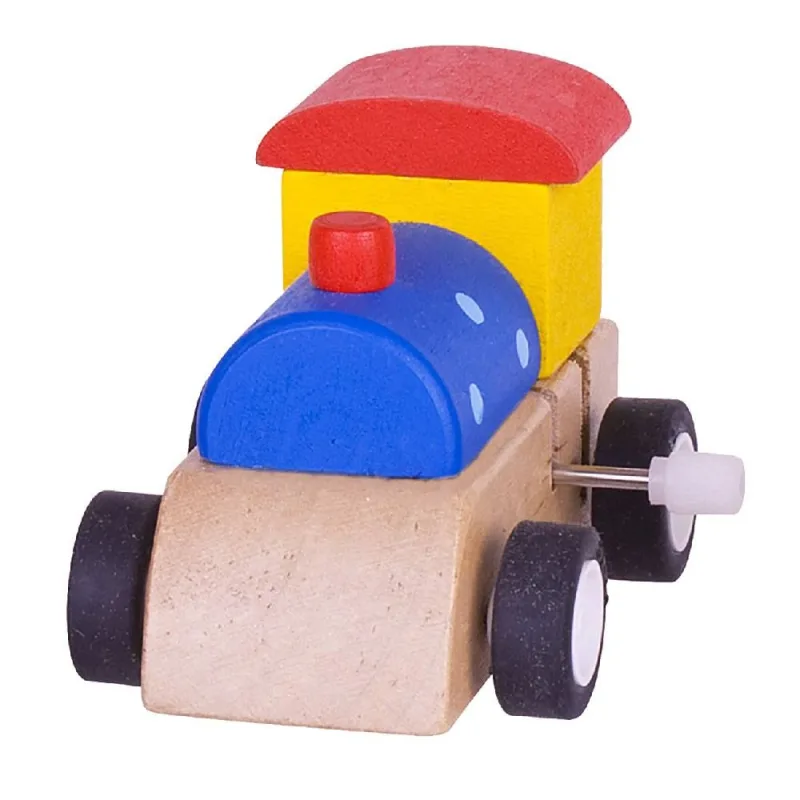 Bigjigs Toys Farebná mašinka na naťahovanie 1 ks