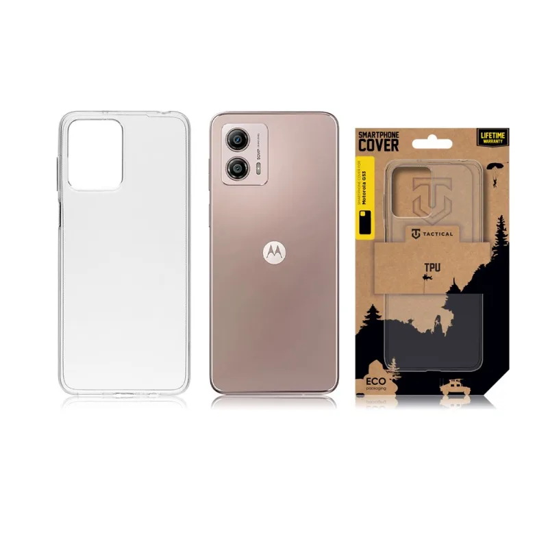 Tactical TPU Kryt pre Motorola G53 Transparent
