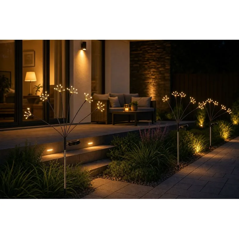 Solárna lampa Lara, 60xLED, 72 cm