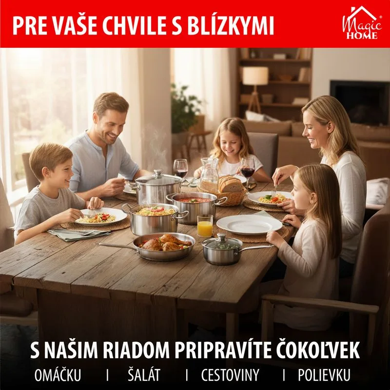 Kastról MagicHome Chloe, hrniec, 16 cm, 1,5 lit., so sklenenou pokrievkou, nerez