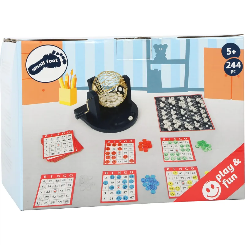 Bingo hra s bubnom na losovanie