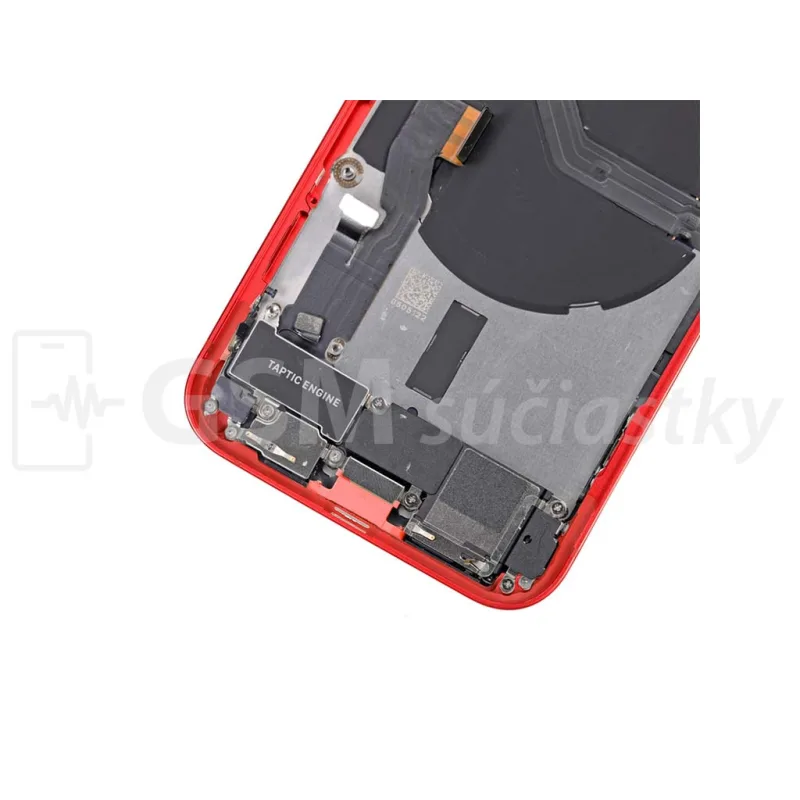 iPhone 12 - Zadný Housing s Malými Dielmi - Červený