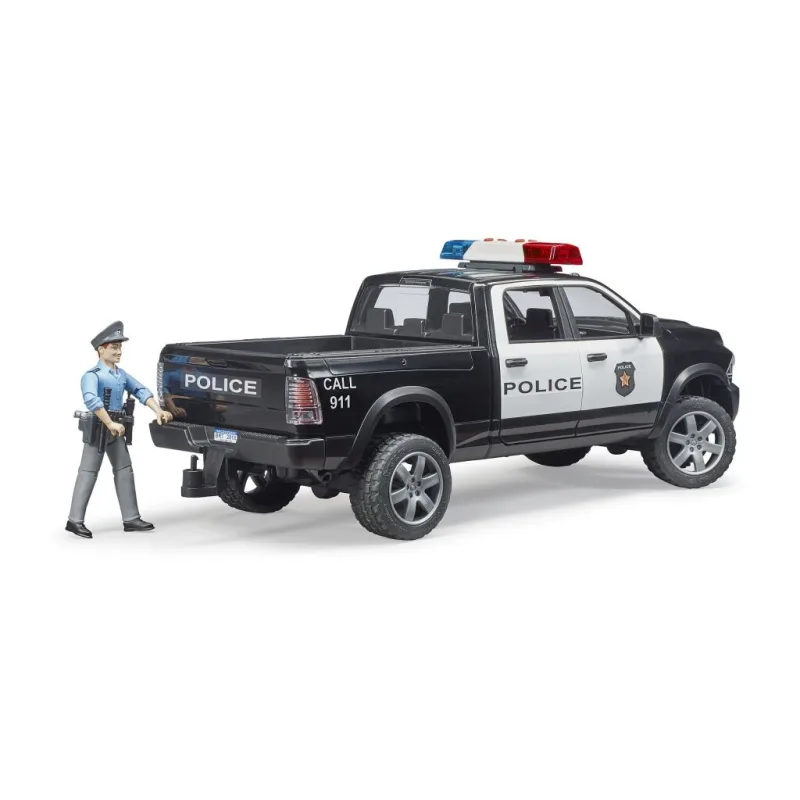 Bruder 2505 Policajné auto RAM s policajtom