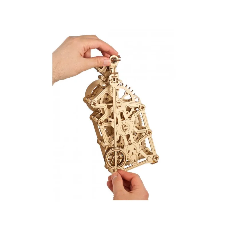 Ugears 3D drevené mechanické puzzle Hodiny motora