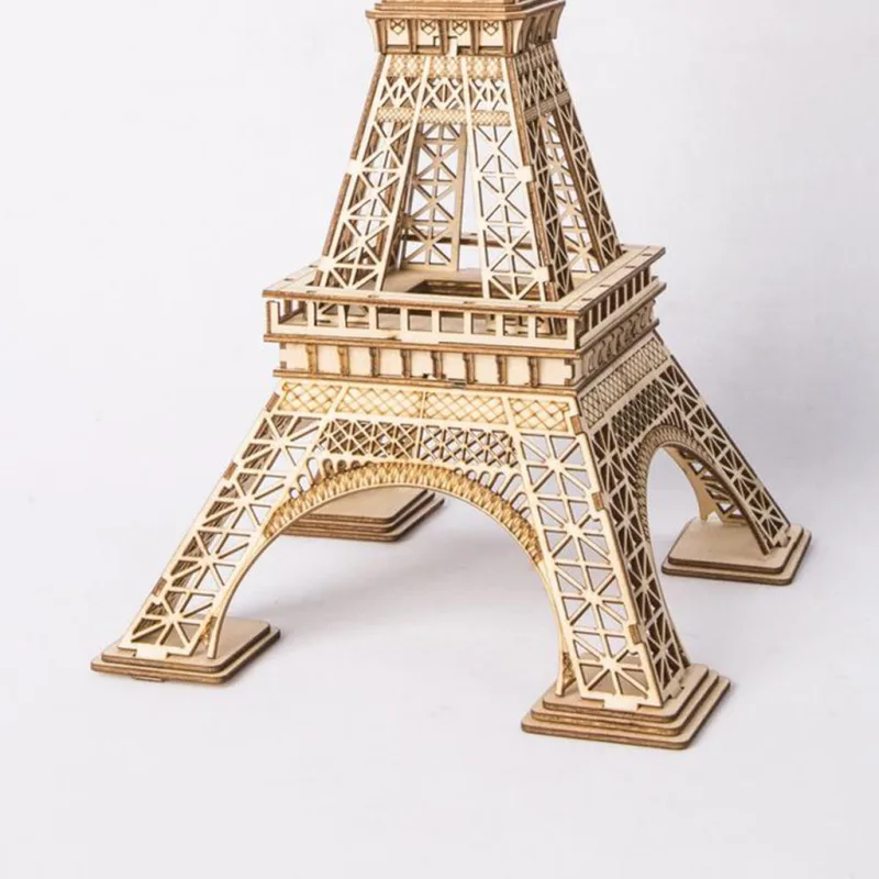 RoboTime Drevené 3D puzzle Eiffelova veža 122 ks