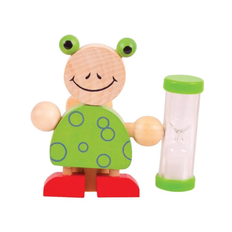 Bigjigs Toys Stojanček na zubnú kefku s presýpacími hodinami 1 ks