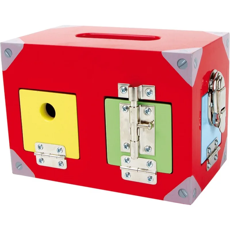 Motorická hra Box so zámkami