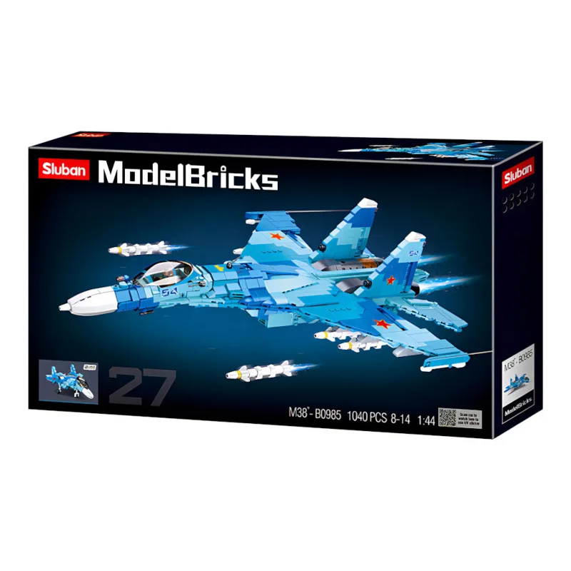 Sluban Model Bricks M38-B0985 Stíhacie lietadlo Su-27 2v1