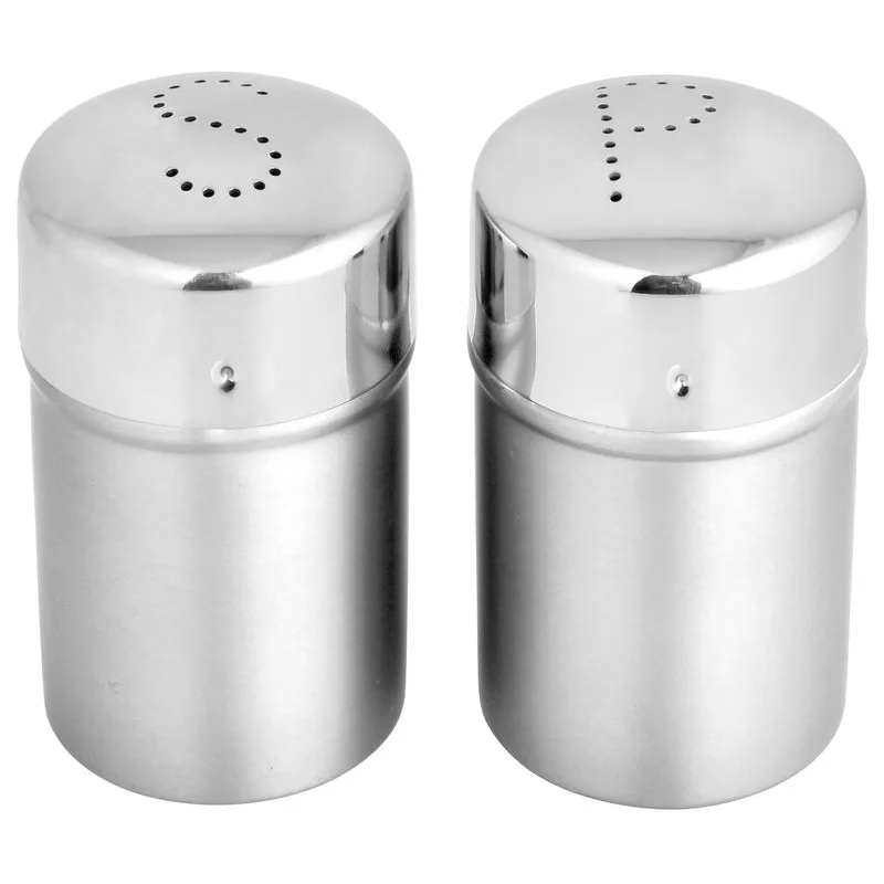 Set soľnička a korenička MagicHome, 5,5×9 cm, nerezový