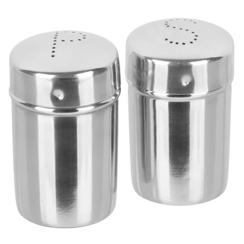 Set soľnička a korenička MagicHome, 5,5×9 cm, nerezový