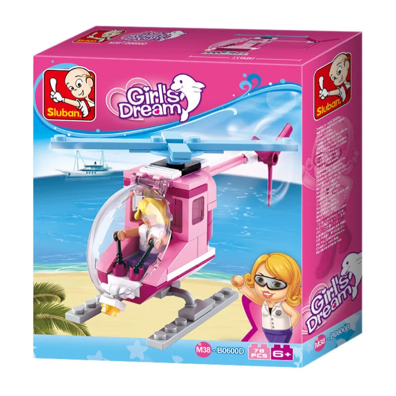 Sluban Girls Dream Holidays M38-B0600D Plážový vrtuľník