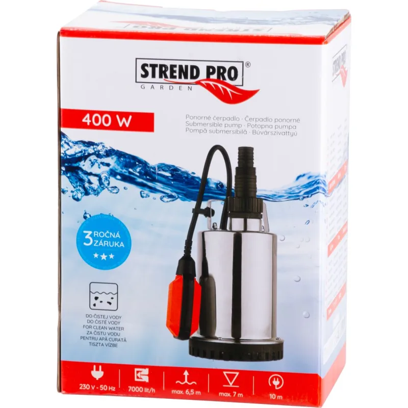 Čerpadlo STREND PRO MQ 400 INOX, 400W, 7000l/h, do čistej vody