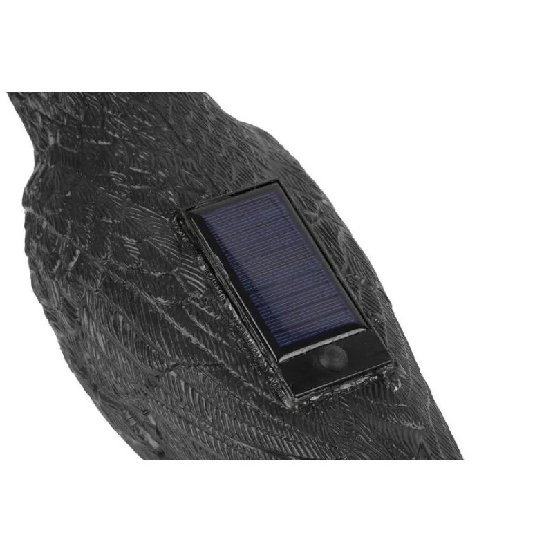 Solárny plašič vtákov Havran – zvukový odpudzovač, 15x46 cm