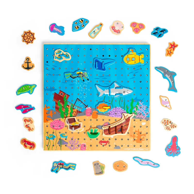 Bigjigs Toys Prevliekacia doska More