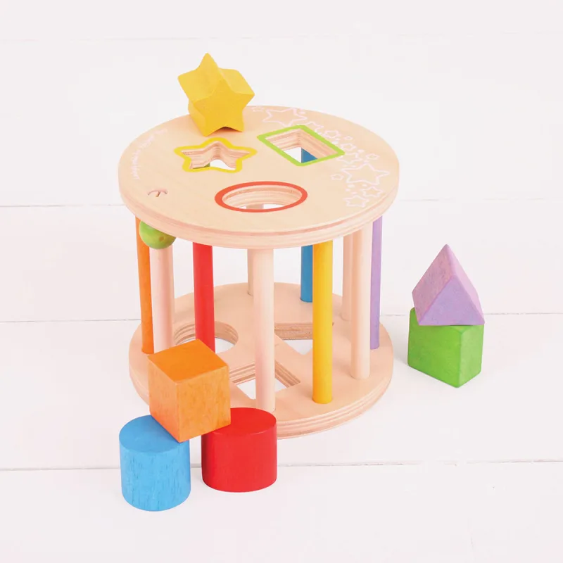 Bigjigs Toys Vhadzovanie tvarov do valca